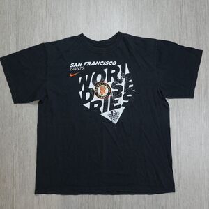 San Francisco Giants 2010 World Series Champion Graphic T Shirt Men XL Majestic